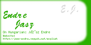 endre jasz business card